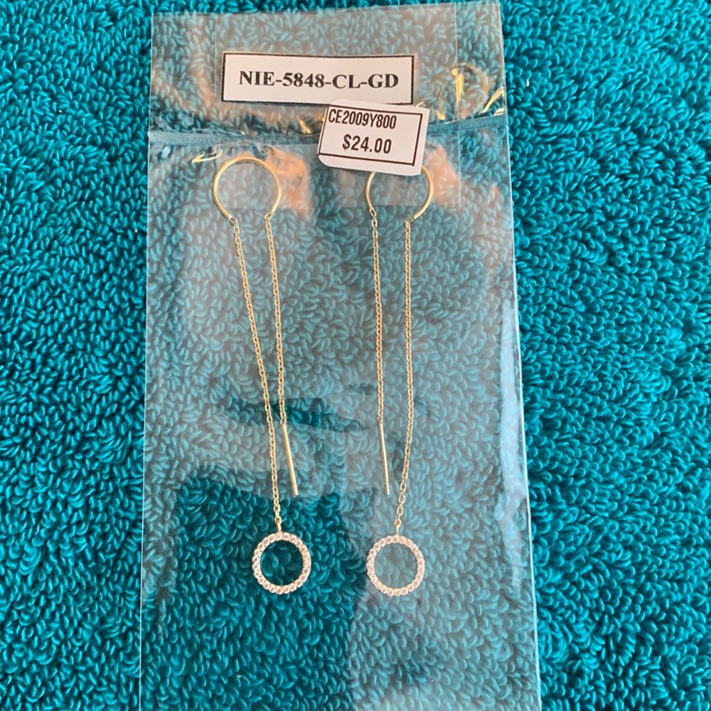 Womens thread earrings